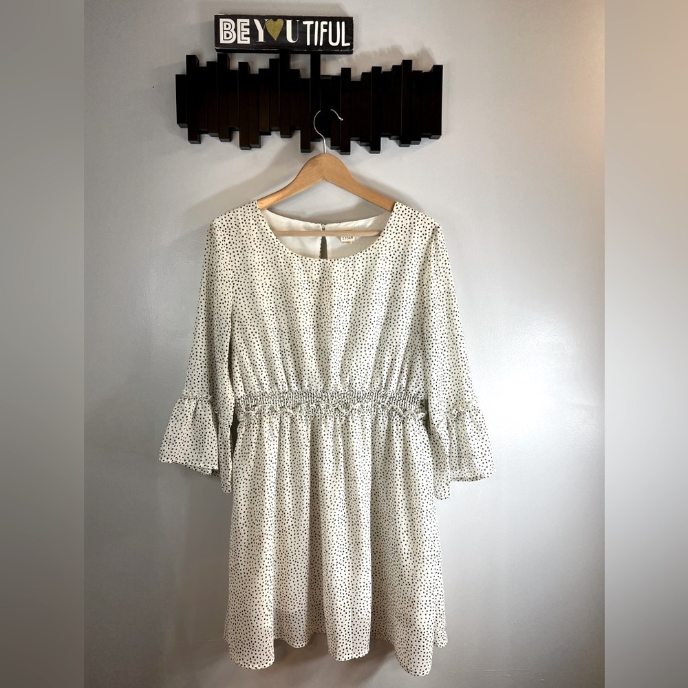 I Joah Polka Dot Flowy Dress Size Large